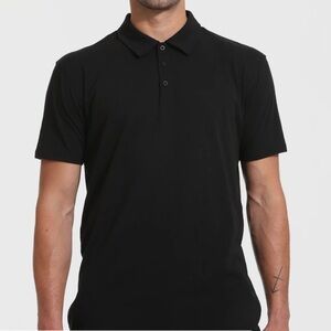 NWOT True Classic Black Polo Shirt
